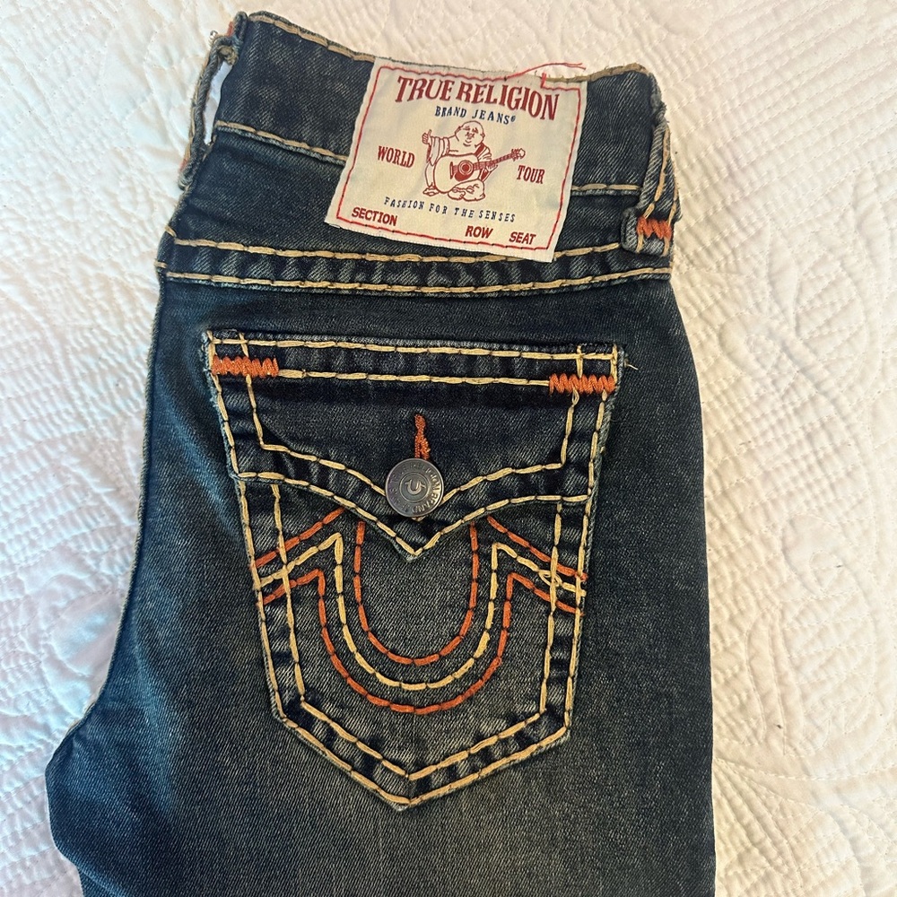 True Religion Women's Dark Blue Boot Cut Jeans